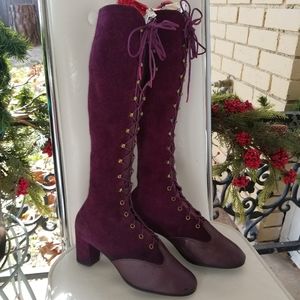 Vintage 1960s suede boots
